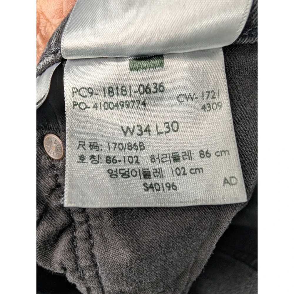 Levi Strauss 541 Athletic Taper Black Jeans Mens 34x30 Casual Denim 7921